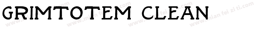 Grimtotem Clean字体转换
